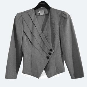 Piaf Grey Vintage Blazer Made in Canada Size S 5/6